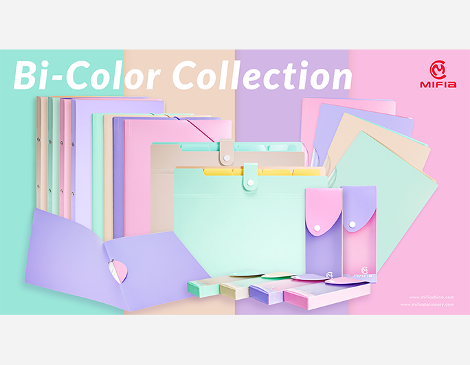 Bi-Color Folder Collection | Stylish Custom Office Supplies by MIFIA