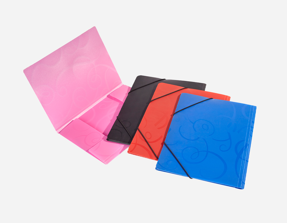 Embossed Pattern Elastic Folders -MFO-032（1）