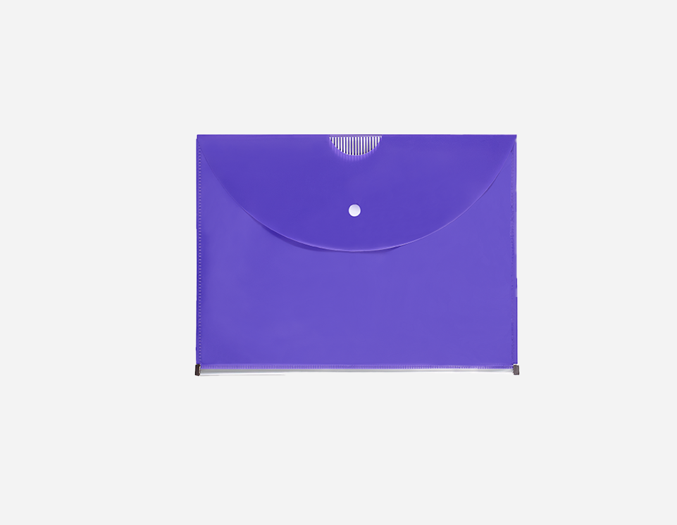 PP Envelope Bag with Back Zipper Compartment | MFO-1028