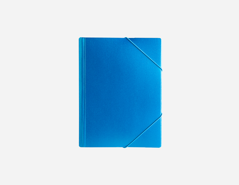 PP Glitter Metallic Elastic Folder |  MFO-8205