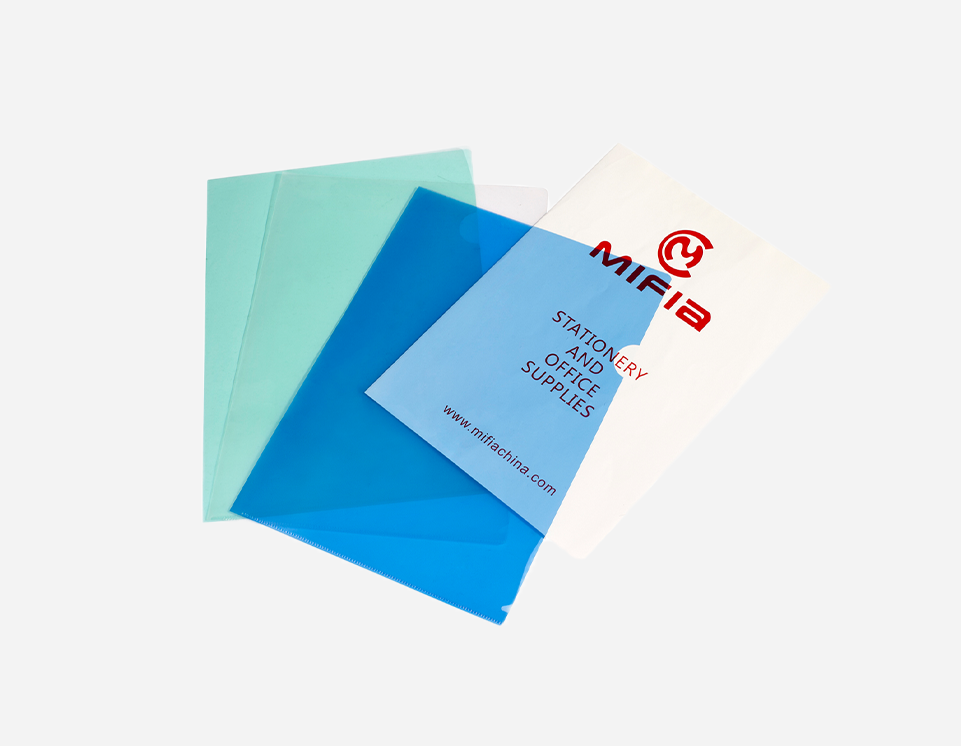 Colorful Transparent L-Shape Sheet Sleeve | MFO-052