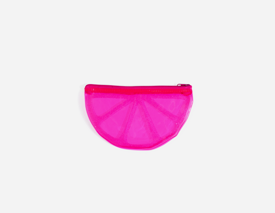 PVC Watermelon Shape Zipper Pencil Case with Glitter | MFO-8006