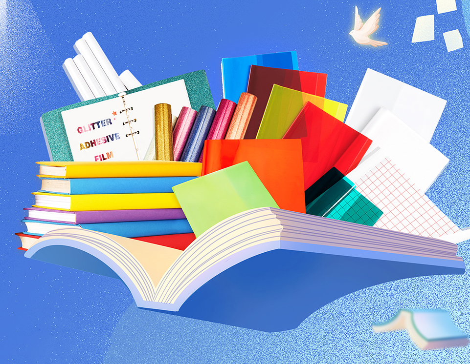 NEON PP Translucent Book Jacket | MFB-015T