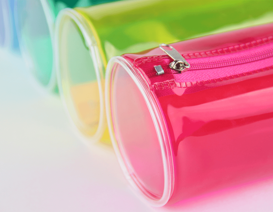 PVC Fluorescence Round Pencil Bag | MFO-1083