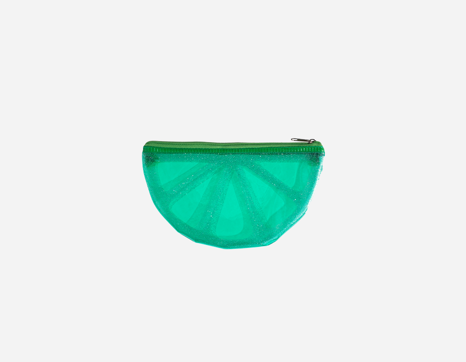 PVC Watermelon Shape Zipper Pencil Case with Glitter | MFO-8006