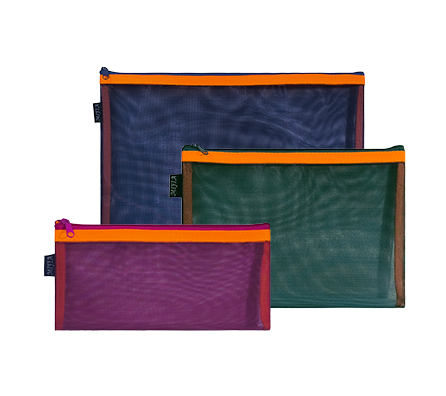 Vibrant Stripe Nylon Mesh Bags MFO-8270