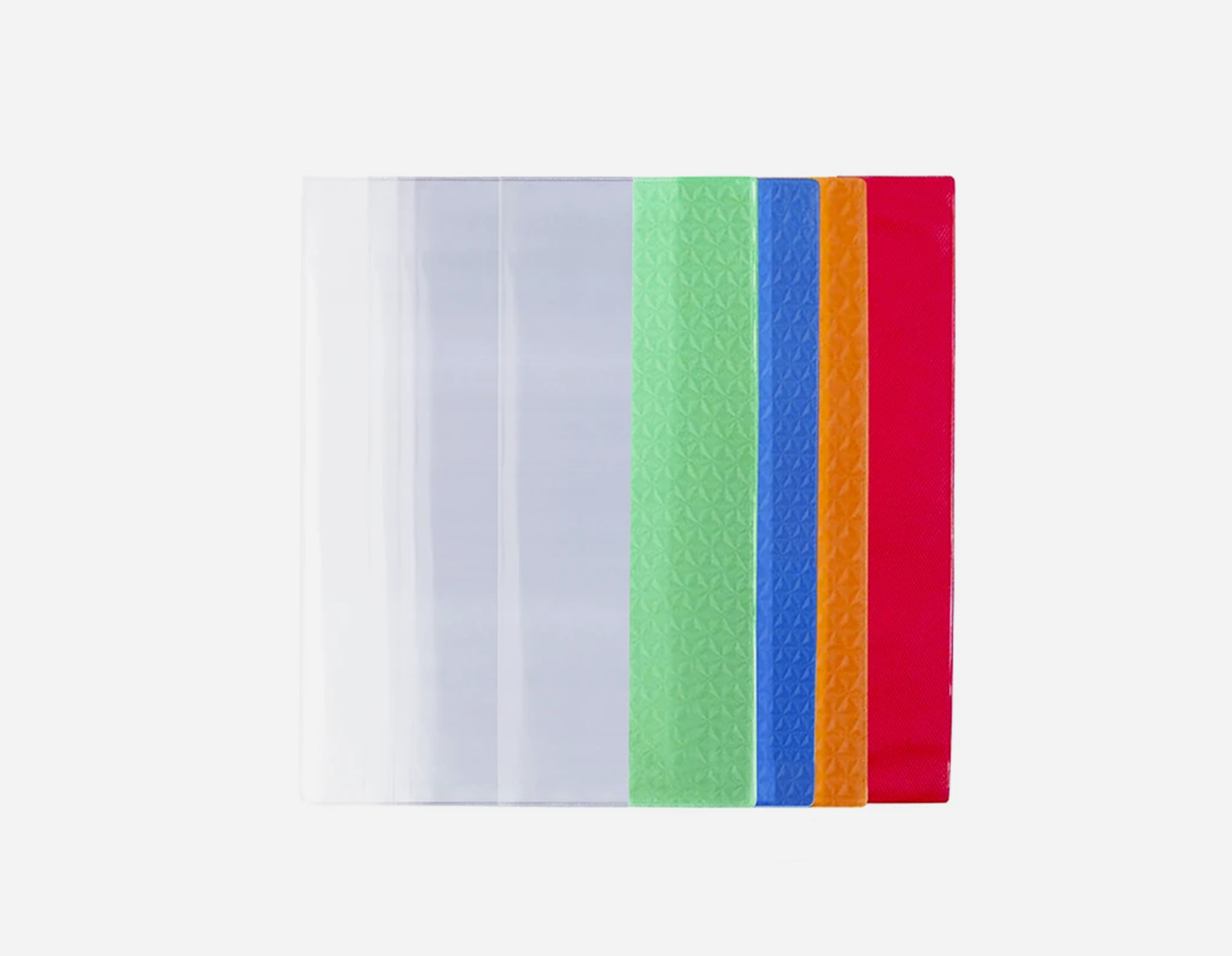 Transparent PVC Book Cover with Colorful Embossed Tape MFB-024