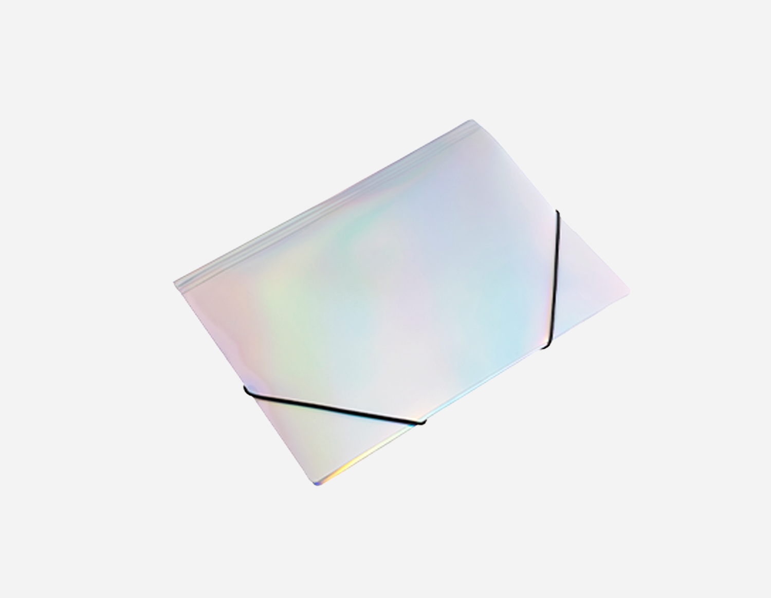 Matte Sandy Finish Plastic Laser 3-Flap Folder with Elastic | LY-MFO-031