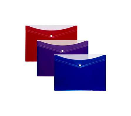 Transparent Cover PP Envelope Folder with Back Pocket | MFO-1061