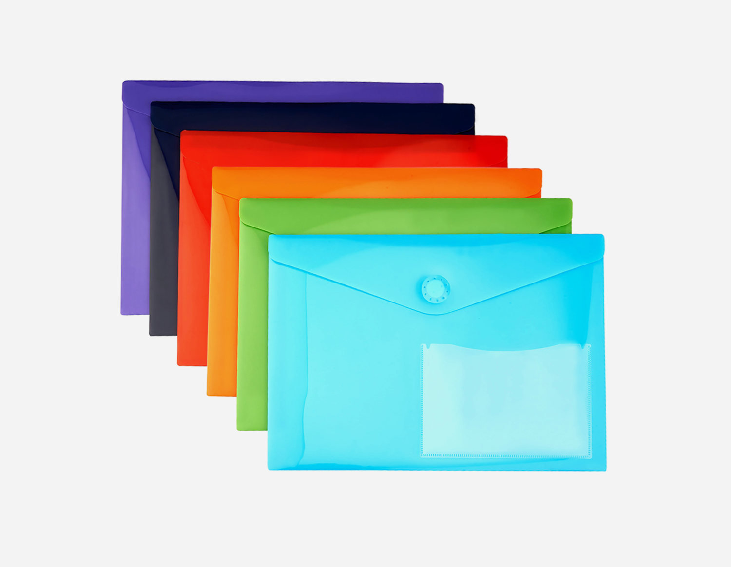 PP Magnetic Envelope Folder with Back Pocket  | MFO-8039