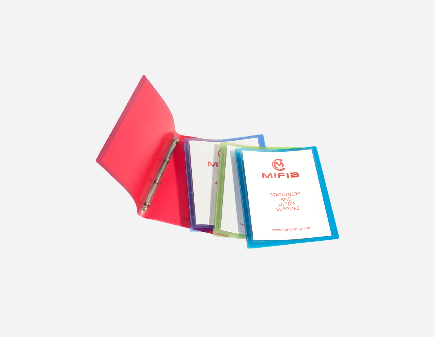 Translucent PP 4-Ring Binder with Front Pocket  | MFO-1116