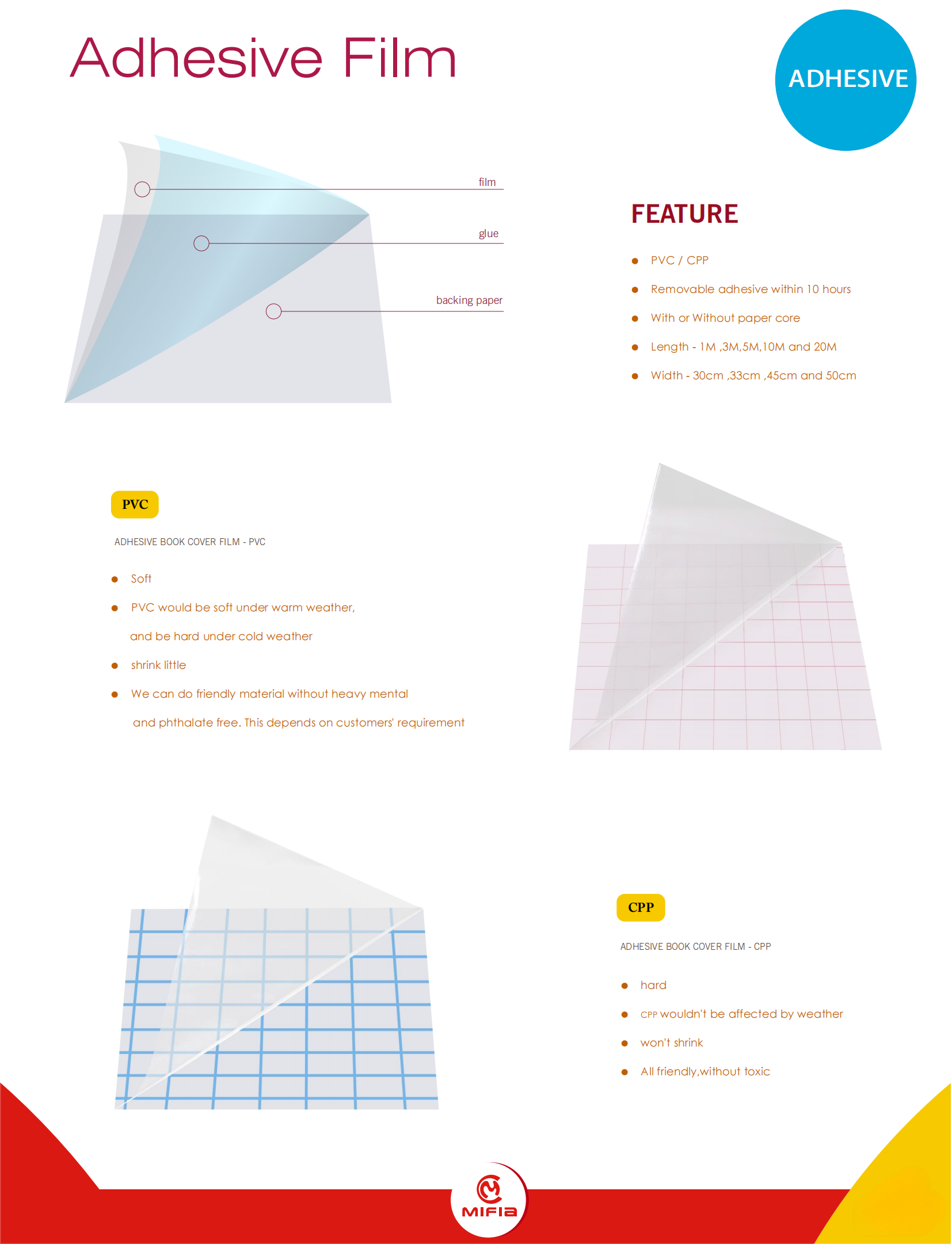 PVC-CPP Self-Adhesive Book Covering Films (2)
