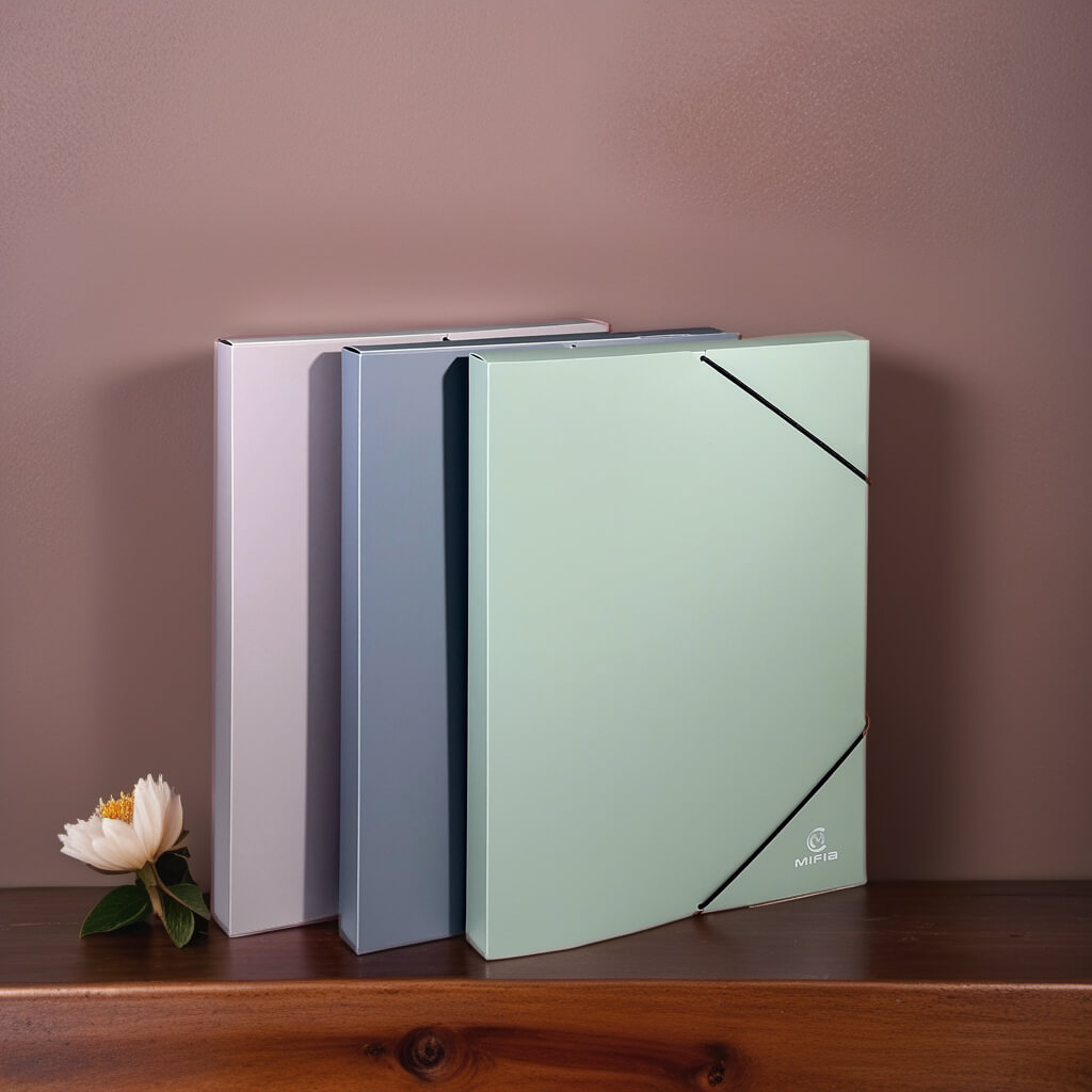 Soft Touch Plastic Elastic Box File - MP-MFO-004 -