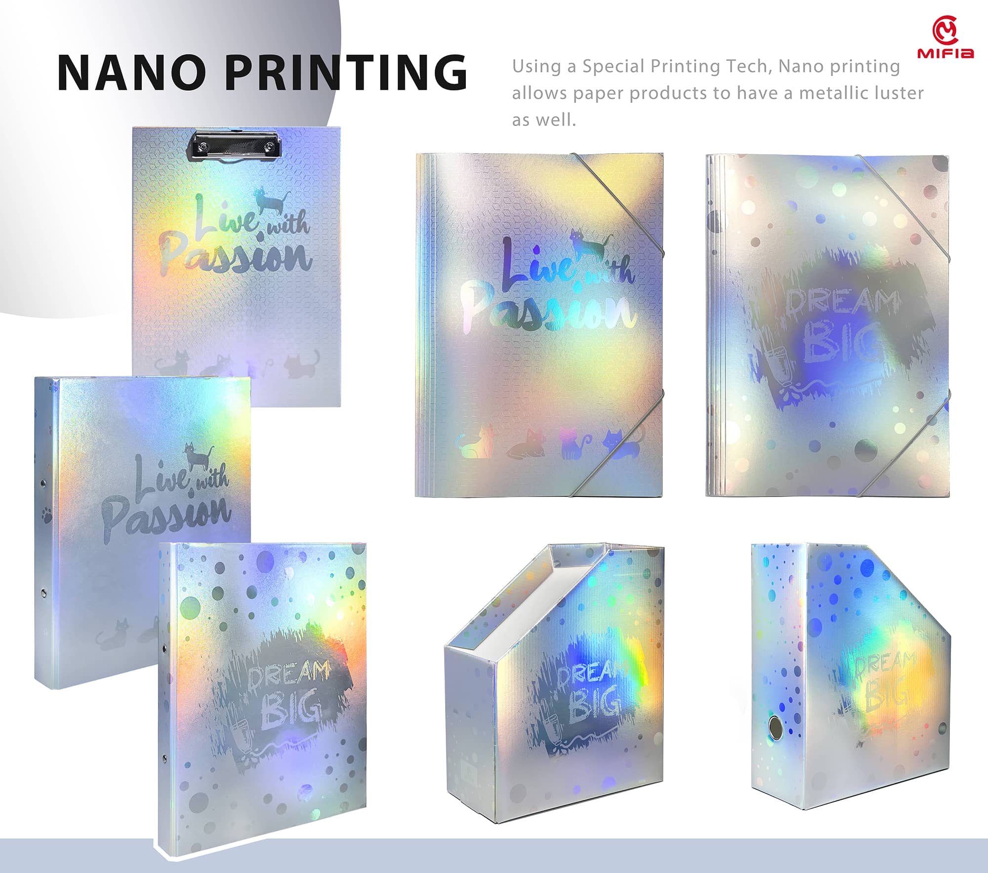 Nano Laser Matte & Metallic Folder Series-