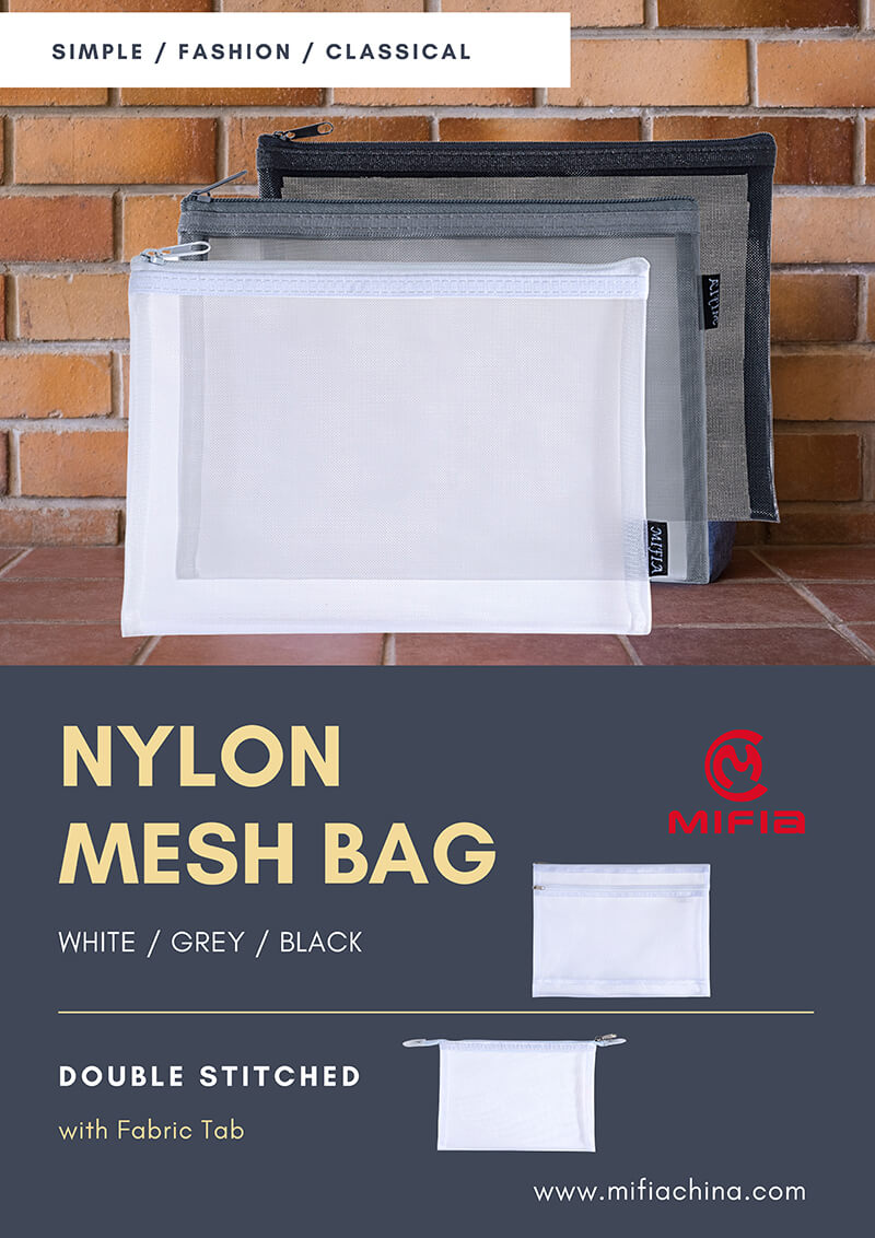 Colored Nylon Mesh Organizer Bags MFO-8152-
